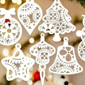 Intra απο ξύλο plywood 3mm-4mm πάχος – Κρεμαστό χριστουγεννιάτικα στολίδια 12x15 cm INTRAVECTRY-MY560110 - Image 2