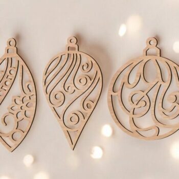 Intra απο ξύλο plywood 3mm-4mm πάχος – Ξύλινα χριστουγεννιάτικα στολίδια 25x30 cm INTRAVECTRY-MY560114 - Image 2