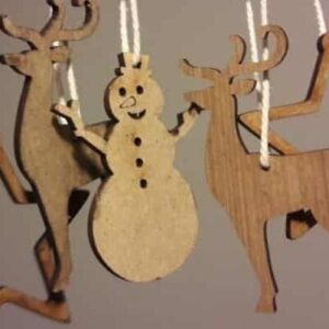 Intra απο ξύλο plywood 3mm-4mm πάχος – ξύλο Χριστουγεννιάτικων Κρεμαστών Διακοσμήσεων 20x25 cm INTRAVECTRY-MY545785