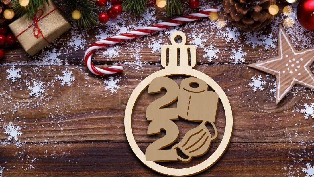 Intra απο ξύλο plywood 3mm-4mm πάχος – Ξύλινη χριστουγεννιάτικη μπάλα με ξύλο μάσκας προσώπου 40x40 cm INTRAVECTRY-MY550494