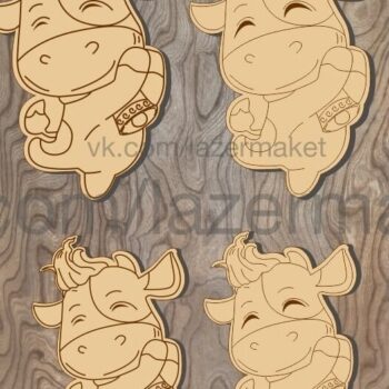 Intra απο ξύλο plywood 3mm-4mm πάχος – Μπάλες ταύρου για το Πρωτοχρονιάτικο και το ξύλο στολίδι του χριστουγεννιάτικου δέντρου 50x60 cm INTRAVECTRY-MY548814 - Image 1