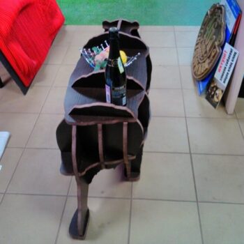 Intra απο ξύλο plywood 3mm-4mm πάχος – Κόντρα πλακέ Bear Table Cum ξύλο Βιβλιοθήκης 20x20 cm INTRAVECTRY-MY559153 - Image 2