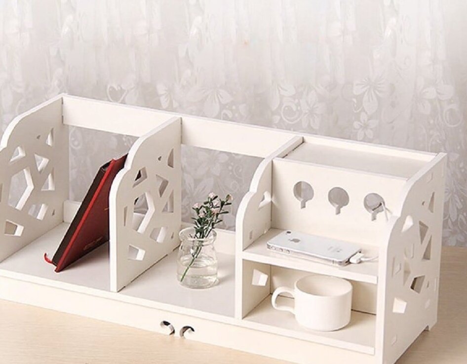 Intra απο ξύλο plywood 3mm-4mm πάχος – ξύλο οργάνωσης ραφιών αποθήκευσης μινιμαλιστικής επιτραπέζιας βιβλιοθήκης 30x35 cm INTRAVECTRY-MY551297