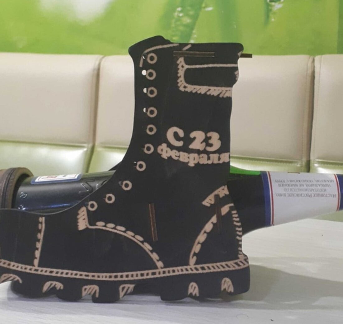 Intra απο ξύλο plywood 3mm-4mm πάχος – ξύλο παπουτσιών θήκης μπουκαλιού κρασιού 30x35 cm INTRAVECTRY-MY554964