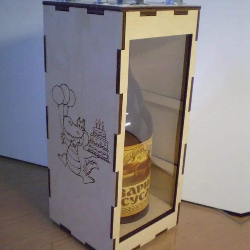 Intra απο ξύλο plywood 3mm-4mm πάχος – ξύλο κουτιού μπουκαλιού κρασιού από κόντρα πλακέ 15x15 cm INTRAVECTRY-MY546227