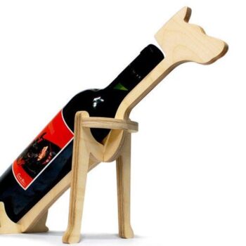 Intra απο ξύλο plywood 3mm-4mm πάχος – ξύλο θήκης φιάλης κρασιού Dog 30x30 cm INTRAVECTRY-MY545885 - Image 2