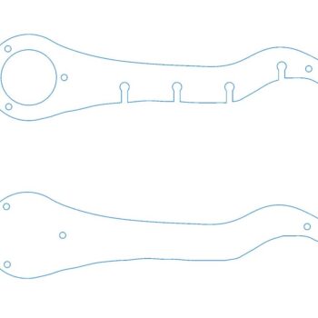 Intra απο ξύλο plywood 3mm-4mm πάχος – Ξύλινη θήκη για μπουκάλι κρασιού και ποτήρι 40x45 cm INTRAVECTRY-MY545896 - Image 2