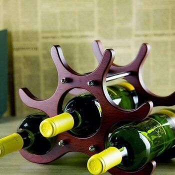 Intra απο ξύλο plywood 3mm-4mm πάχος – Creative Wine Rack Six Bottle Holder File 30x30 cm INTRAVECTRY-MY545898 - Image 1