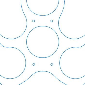 Intra απο ξύλο plywood 3mm-4mm πάχος – Creative Wine Rack Six Bottle Holder File 30x30 cm INTRAVECTRY-MY545898 - Image 2