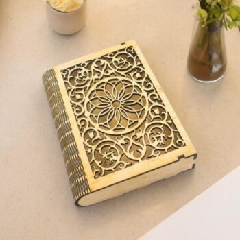 Intra απο ξύλο plywood 3mm-4mm πάχος – Κουτί βιβλίων με δέσιμο ζωντανών μεντεσέδων 15x20 cm INTRAVECTRY-MY554099 - Image 1