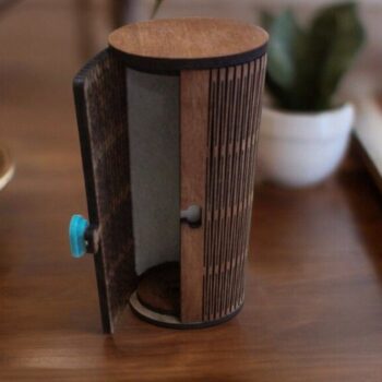 Intra απο ξύλο plywood 3mm-4mm πάχος – Θήκη γυαλιών ηλίου Living Hinge 40x40 cm INTRAVECTRY-MY547434 - Image 1