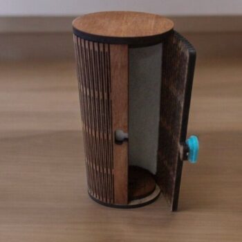 Intra απο ξύλο plywood 3mm-4mm πάχος – Θήκη γυαλιών ηλίου Living Hinge 40x40 cm INTRAVECTRY-MY547434 - Image 2