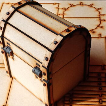 Intra απο ξύλο plywood 3mm-4mm πάχος – Ξύλινο σεντούκι πειρατικού θησαυρού με κλειδαριά 25x30 cm INTRAVECTRY-MY547443 - Image 3