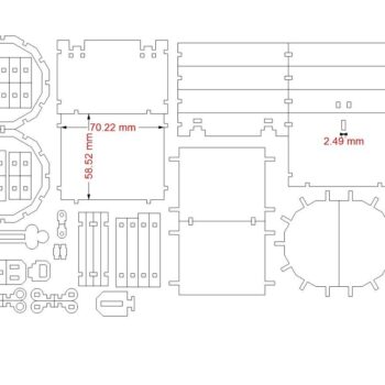 Intra απο ξύλο plywood 3mm-4mm πάχος – Ξύλινο σεντούκι πειρατικού θησαυρού με κλειδαριά 25x30 cm INTRAVECTRY-MY547443 - Image 4