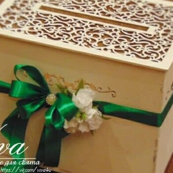 Intra απο ξύλο plywood 3mm-4mm πάχος – Κουτί καρτών για δεξίωση γάμου 30x30 cm INTRAVECTRY-MY554303 - Image 1