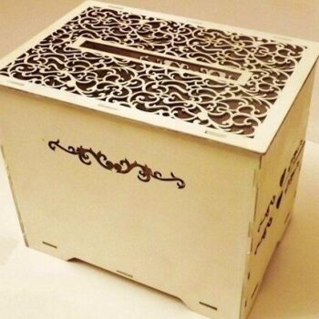 Intra απο ξύλο plywood 3mm-4mm πάχος – Κουτί καρτών για δεξίωση γάμου 30x30 cm INTRAVECTRY-MY554303 - Image 2