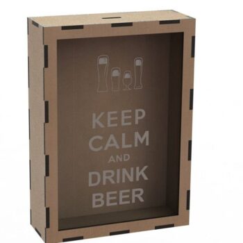 Intra απο ξύλο plywood 3mm-4mm πάχος – Tin Beer Cap and Wine Cork Box File 45x50 cm INTRAVECTRY-MY546050 - Image 4