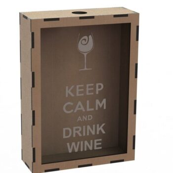 Intra απο ξύλο plywood 3mm-4mm πάχος – Tin Beer Cap and Wine Cork Box File 45x50 cm INTRAVECTRY-MY546050 - Image 5