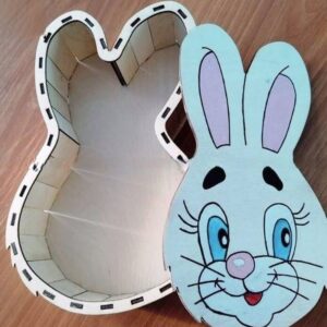 Intra απο ξύλο plywood 3mm-4mm πάχος – ξύλο δώρου Πάσχα Μπάνι 15x20 cm INTRAVECTRY-MY547750