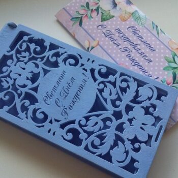 Intra απο ξύλο plywood 3mm-4mm πάχος – ξύλο Ξύλινο Προσκλητήριο Κουτί 15x15 cm INTRAVECTRY-MY546073 - Image 2