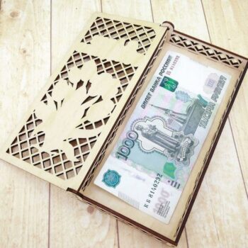 Intra απο ξύλο plywood 3mm-4mm πάχος – Φάκελος χρημάτων, κουτί Gaddi, κουτί Shagun, ξύλο θυρίδας δώρου 35x40 cm INTRAVECTRY-MY556804 - Image 1