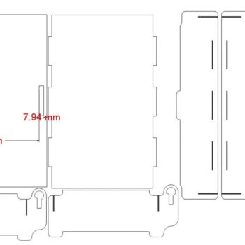 Intra απο ξύλο plywood 3mm-4mm πάχος – Ξύλινο κουτί έξι τμημάτων με λίμα με αρθρωτό καπάκι 30x35 cm INTRAVECTRY-MY546087 - Image 2