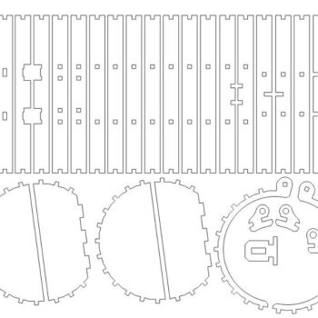 Intra απο ξύλο plywood 3mm-4mm πάχος – Ξύλινη Λίμα Θησαυρού σε βαρέλι 45x50 cm INTRAVECTRY-MY546090 - Image 2