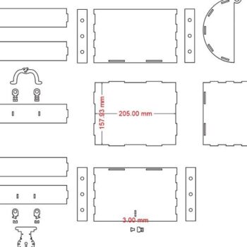 Intra απο ξύλο plywood 3mm-4mm πάχος – ξύλο κουτιού αποθήκευσης σεντούκι θησαυρού ξύλου 12x15 cm INTRAVECTRY-MY546095 - Image 3