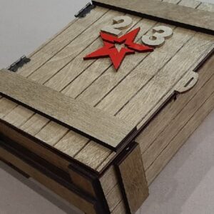 Intra απο ξύλο plywood 3mm-4mm πάχος – ξύλο Ξύλινου κιβωτίου αποθήκευσης 12x15 cm INTRAVECTRY-MY546096