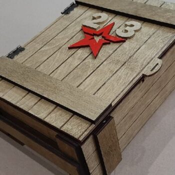 Intra απο ξύλο plywood 3mm-4mm πάχος – ξύλο Ξύλινου κιβωτίου αποθήκευσης 12x15 cm INTRAVECTRY-MY546096 - Image 1