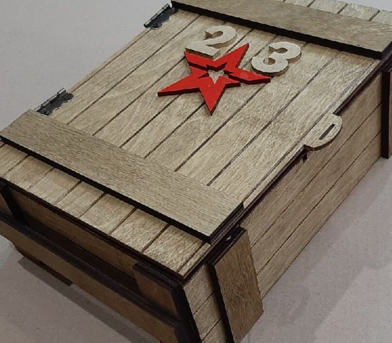 Intra απο ξύλο plywood 3mm-4mm πάχος – ξύλο Ξύλινου κιβωτίου αποθήκευσης 12x15 cm INTRAVECTRY-MY546096