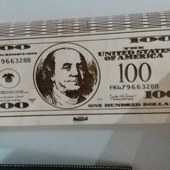 Intra απο ξύλο plywood 3mm-4mm πάχος – ξύλο κιβωτίου δώρου με κάτοχο χρημάτων 100 δολαρίων 10x10 cm INTRAVECTRY-MY546101 - Image 1