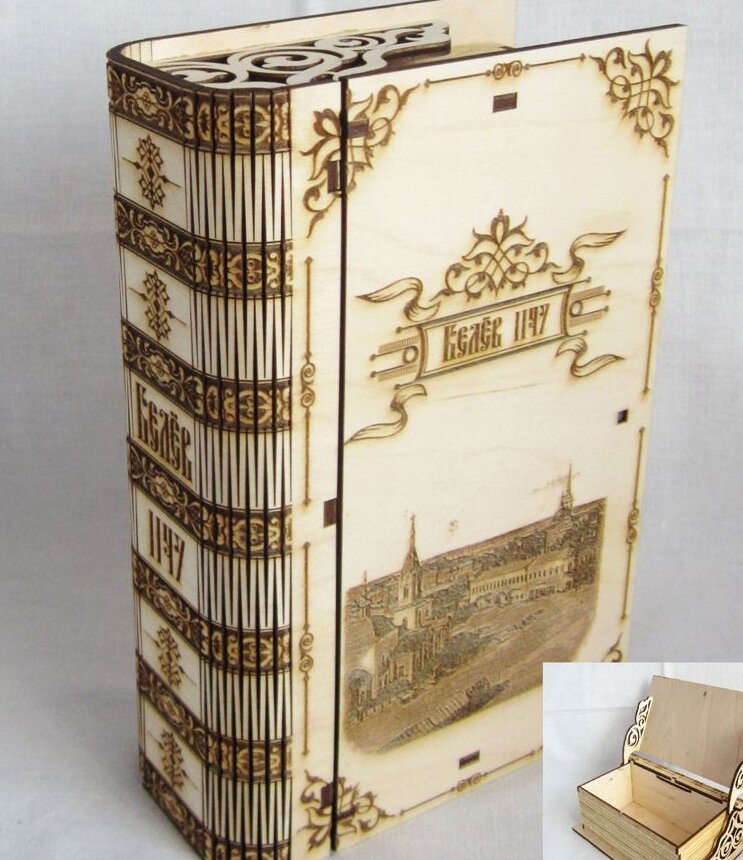 Intra απο ξύλο plywood 3mm-4mm πάχος – ξύλο Ξύλινου κουτιού αναμνηστικού βιβλίου 40x40 cm INTRAVECTRY-MY546102