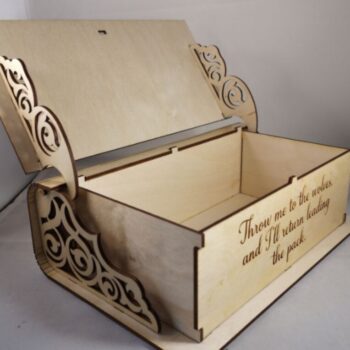 Intra απο ξύλο plywood 3mm-4mm πάχος – ξύλο Ξύλινου κουτιού αναμνηστικού βιβλίου 40x40 cm INTRAVECTRY-MY546102 - Image 3