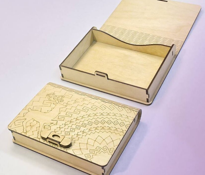 Intra απο ξύλο plywood 3mm-4mm πάχος – Ξύλινο ξύλο Flex Book Box 30x30 cm INTRAVECTRY-MY546104