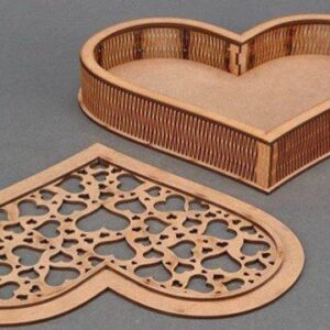 Intra απο ξύλο plywood 3mm-4mm πάχος – ξύλο δώρου για την Ημέρα του Αγίου Βαλεντίνου σε σχήμα καρδιάς 25x30 cm INTRAVECTRY-MY546110