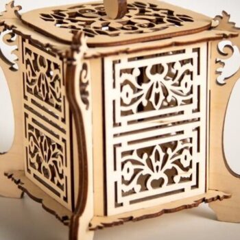 Intra απο ξύλο plywood 3mm-4mm πάχος – Αρχειοθήκη τσαγιού αντίκα 15x20 cm INTRAVECTRY-MY546112 - Image 3