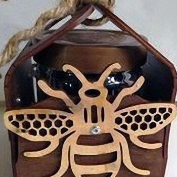 Intra απο ξύλο plywood 3mm-4mm πάχος – ξύλο Sweet Honey Jar Box 50x60 cm INTRAVECTRY-MY546116 - Image 2