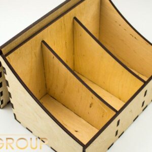 Intra απο ξύλο plywood 3mm-4mm πάχος – ξύλο κουτιού αποθήκευσης με αρθρωτό καπάκι Ξύλινο φακελάκι τσαγιού Organizer 15x20 cm INTRAVECTRY-MY546129