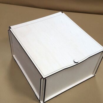 Intra απο ξύλο plywood 3mm-4mm πάχος – Ξύλινο κουτί αποθήκευσης με λίμα με αρθρωτό καπάκι 35x40 cm INTRAVECTRY-MY558312 - Image 2