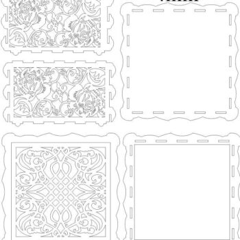 Intra απο ξύλο plywood 3mm-4mm πάχος – ξύλο Ξύλινου κουτιού Floral Cutout 40x40 cm INTRAVECTRY-MY557519 - Image 3