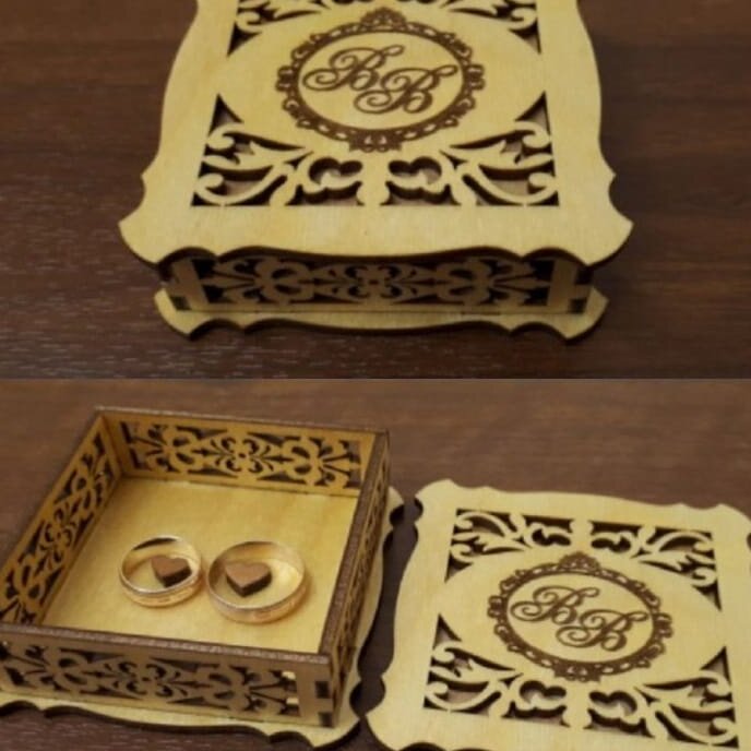 Intra απο ξύλο plywood 3mm-4mm πάχος – Σκαλιστό Ξύλινο Δαχτυλίδι Κουτί ξύλο 25x25 cm INTRAVECTRY-MY546148