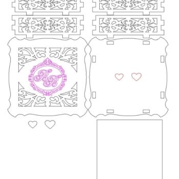 Intra απο ξύλο plywood 3mm-4mm πάχος – Σκαλιστό Ξύλινο Δαχτυλίδι Κουτί ξύλο 25x25 cm INTRAVECTRY-MY546148 - Image 2