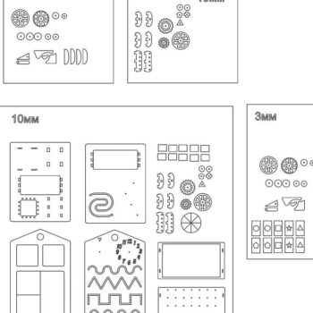 Intra απο ξύλο plywood 3mm-4mm πάχος – ξύλο Montessori Busy Board Box 40x45 cm INTRAVECTRY-MY554894 - Image 5