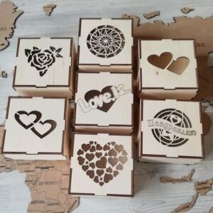 Intra απο ξύλο plywood 3mm-4mm πάχος – ξύλο Κουτιά από κόντρα πλακέ για γλυκά 15x20 cm INTRAVECTRY-MY554990