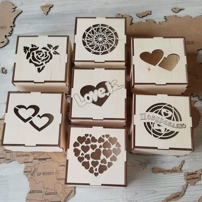 Intra απο ξύλο plywood 3mm-4mm πάχος – ξύλο Κουτιά από κόντρα πλακέ για γλυκά 25x30 cm INTRAVECTRY-MY546157