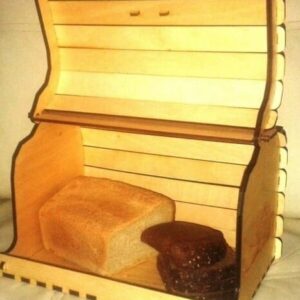 Intra απο ξύλο plywood 3mm-4mm πάχος – ξύλο ξύλινο κουτί αποθήκευσης ψωμιού 25x25 cm INTRAVECTRY-MY555083