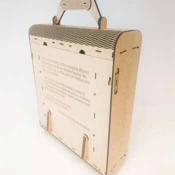 Intra απο ξύλο plywood 3mm-4mm πάχος – ξύλο Portable Organizer Box 15x15 cm INTRAVECTRY-MY546167 - Image 3