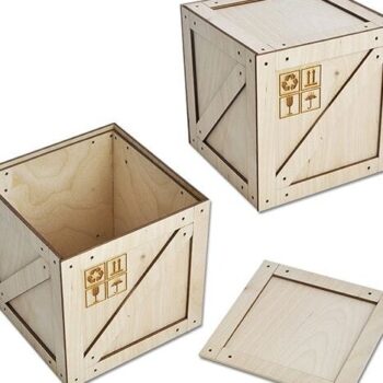 Intra απο ξύλο plywood 3mm-4mm πάχος – ξύλο συμπαγούς κουτιού συσκευασίας δώρου 40x45 cm INTRAVECTRY-MY555170 - Image 1