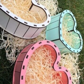 Intra απο ξύλο plywood 3mm-4mm πάχος – ξύλο δώρου για την Ημέρα του Αγίου Βαλεντίνου σε σχήμα καρδιάς από κόντρα πλακέ 15x15 cm INTRAVECTRY-MY556833 - Image 1